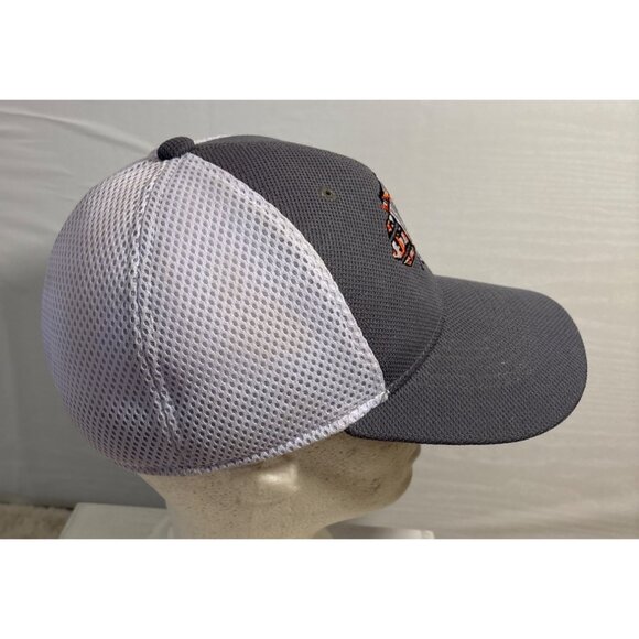 CCM Hockey Mesh Back Cap Embroidered Logo & Number 16 Gray/White Adjustable Hat - Picture 6 of 9